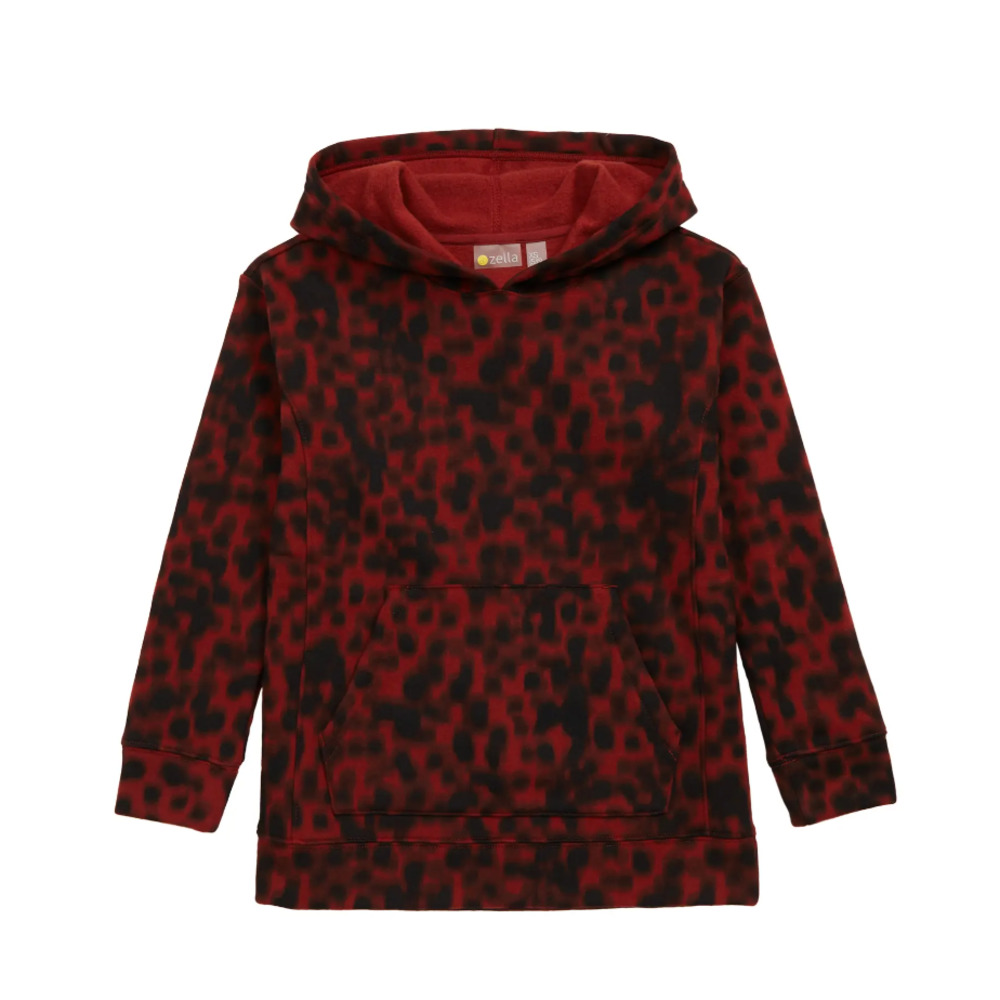 nwt zella girls Cara Print Hoodie rust madden tortoise print size XL 14/16